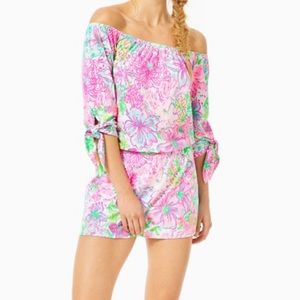 🌸NWT Lilly Pulitzer Lana Dress Romper with skort size S in Paradise Found print